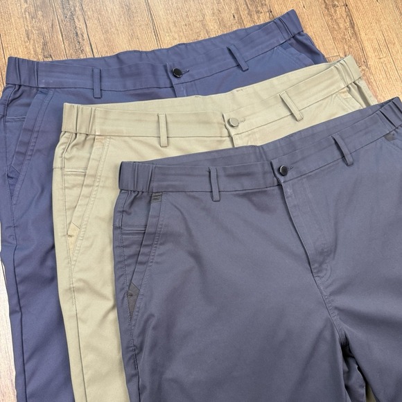 Jack Archer Other - Jack Archer Jetsetter Pants Men 38x30 Black Blue Green Golf Performance Lot Of 3